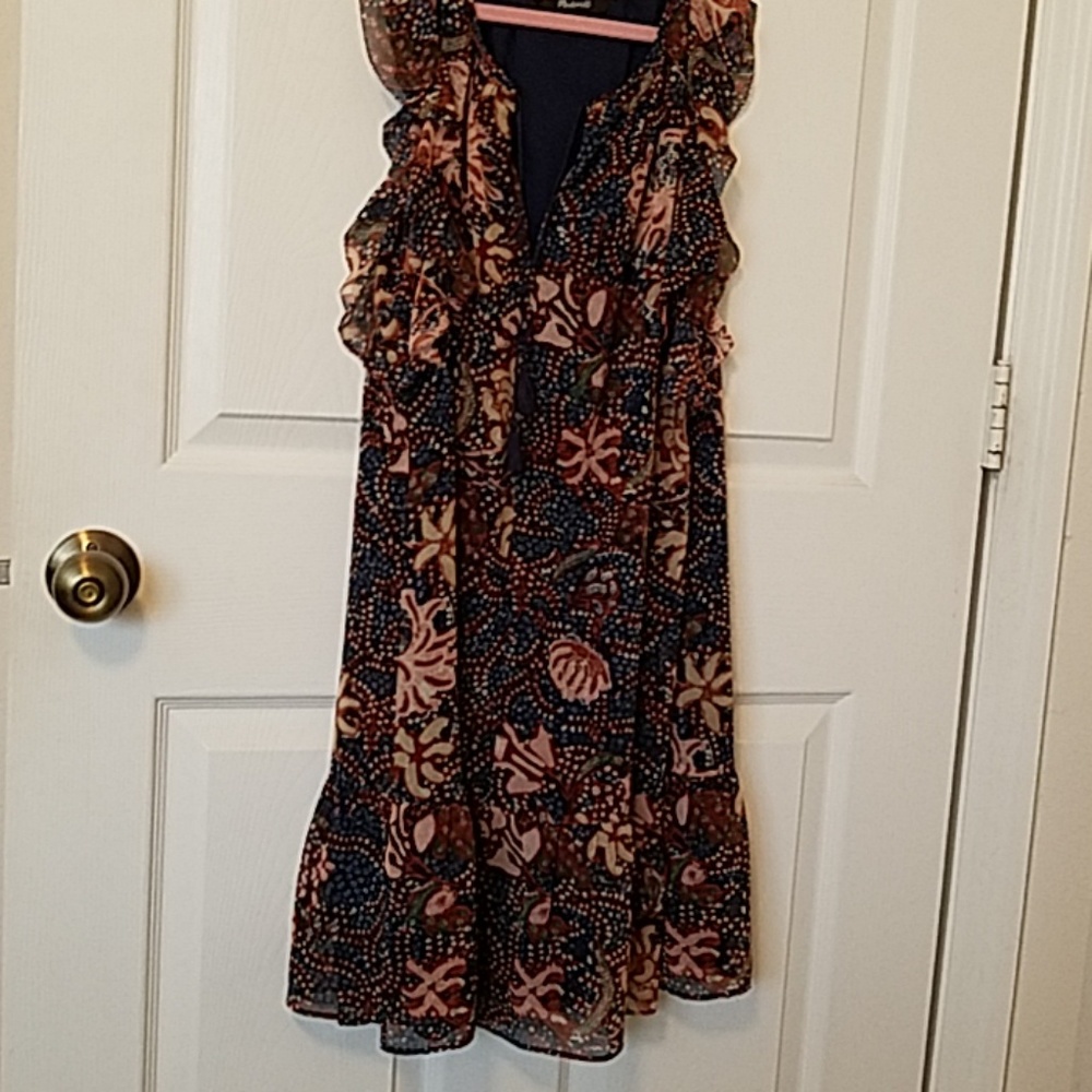 Madewell silk sea dress